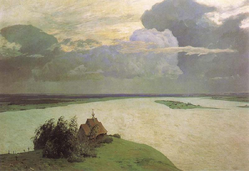 Isaac Ilich Levitan Above Eternel Peace oil painting picture
